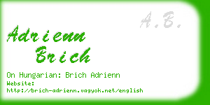 adrienn brich business card